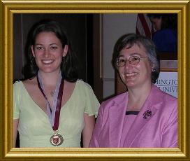 Catherine Schuck and Dr. Mary Wack, Dean of the Honors College 